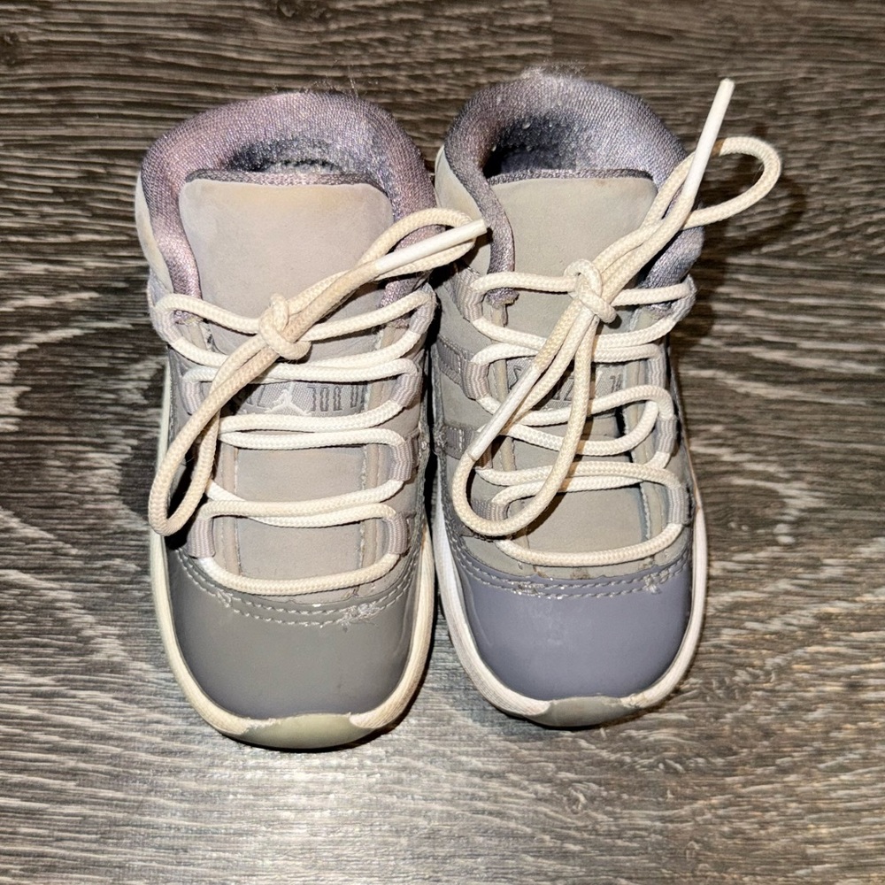 Kids “Cool Gray” Jordan Retro 11 Sneakers